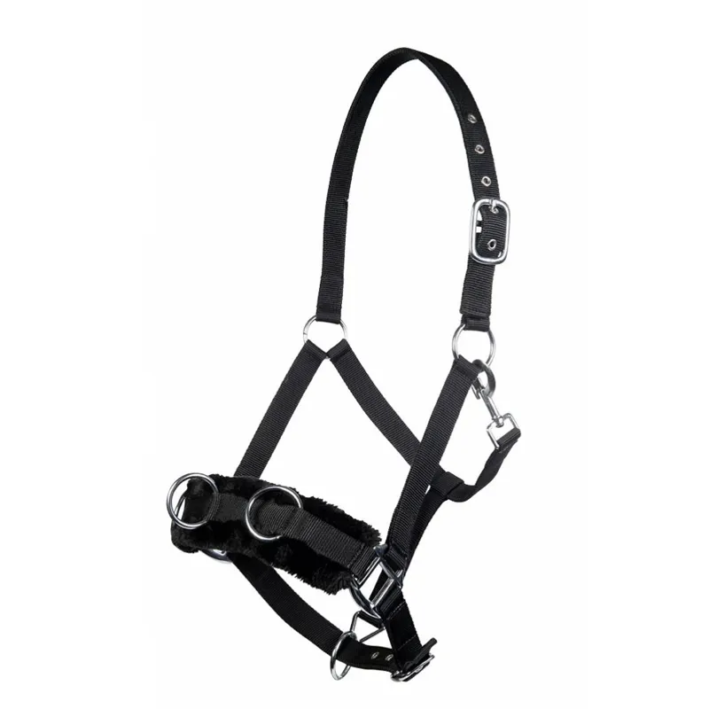 HKM Fleece Lunge Cavesson in Black